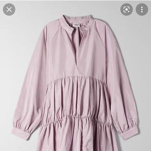 Aritzia Sunday best, Alice dress in lilac.